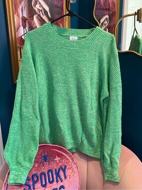 Women’s Green Crewneck Sweater